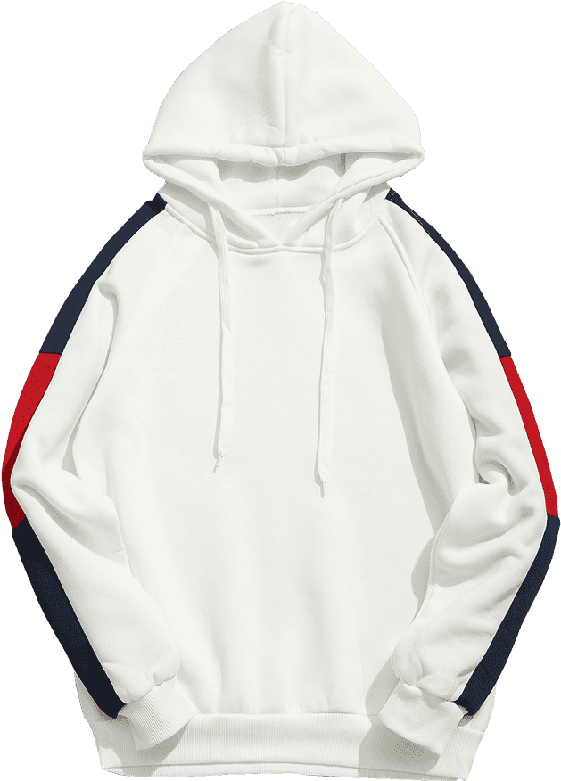 Striped Retro Hoodie - Hoodie (700x931), Png Download