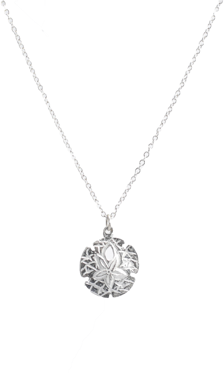 Small Sand Dollar Necklace - Necklace (1280x1280), Png Download