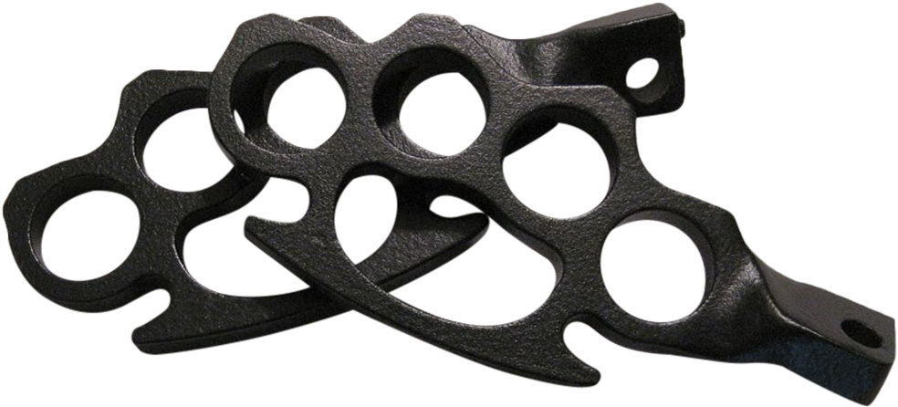 Dk Custom Products Flying Knuckle Footpegs - Brass Knuckles (1001x464), Png Download