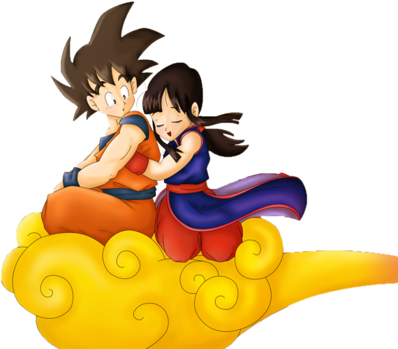 Goku Y Milk Png - Milk Y Goku Amor (600x521), Png Download