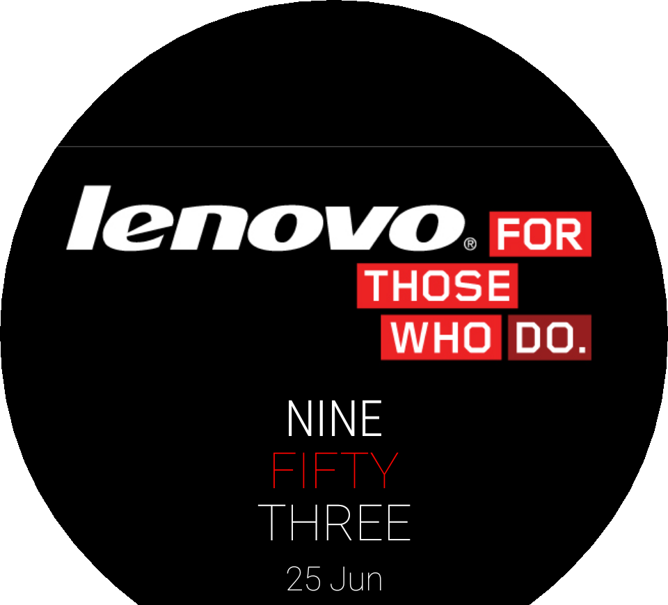 Lenovo Watch Face Watch Face Preview (960x870), Png Download
