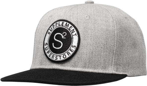 Grey And Black Snapback (600x600), Png Download