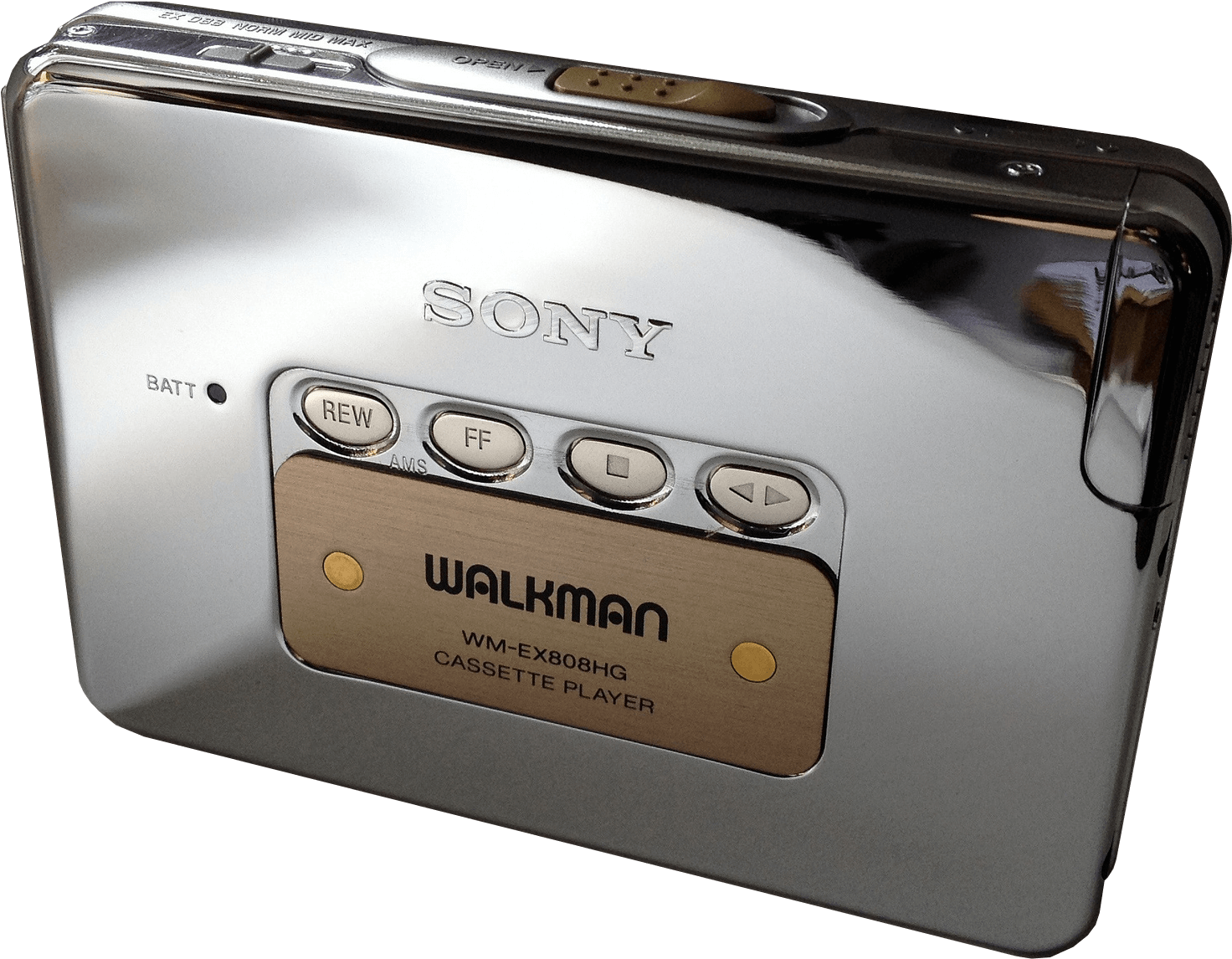 1987 - Sony Walkman Chrome (1583x1179), Png Download