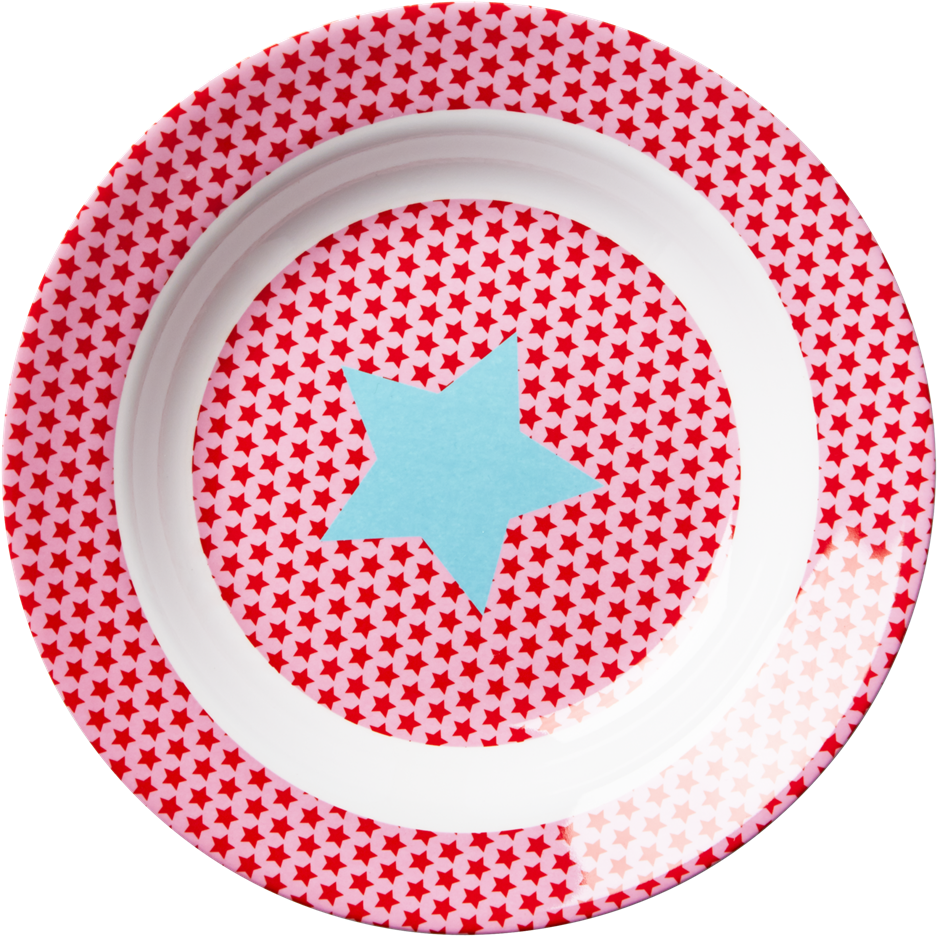 Girl Melamine Pink Bowl Star Print Rice Dk - Rice Pink And Blue Star Print Melamine Bowl (1024x1024), Png Download