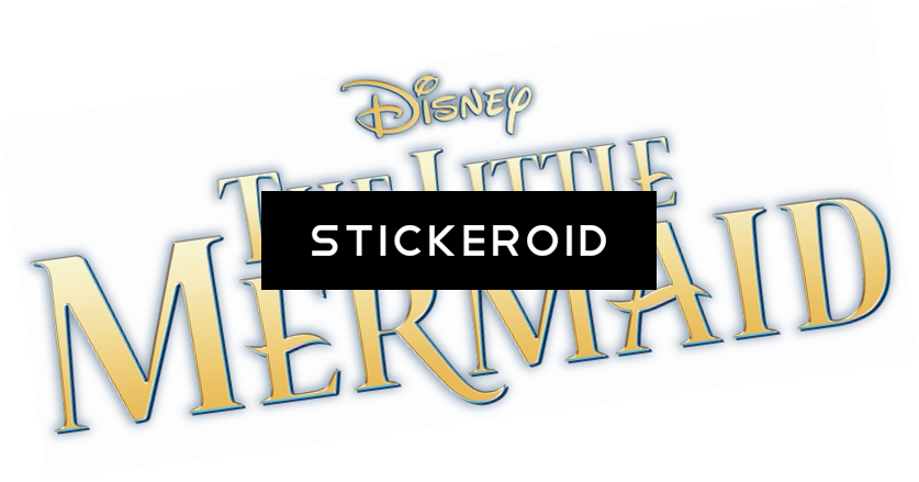 Little Mermaid Logo - Calligraphy (837x439), Png Download