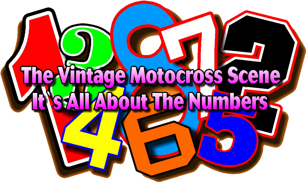 Vintage Motocross Race Numbers Classicdirtbikerider - Number (1024x637), Png Download