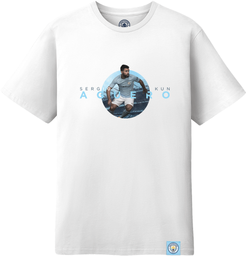 Manchester City Sergio Ag& - Fc Barcelona More Than A Club T Shirt (600x583), Png Download