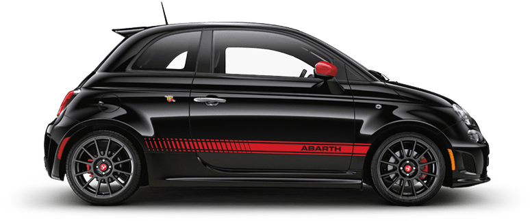 Fiat Png - Carro Preto E Vermelho (774x323), Png Download