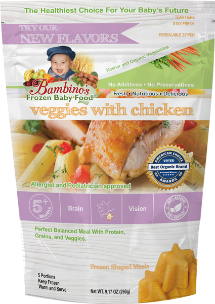 Bambinos Baby Food Frozen Star Shaped Meals - Seafood Baby Food (425x600), Png Download