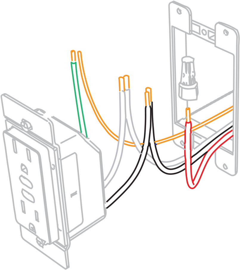 Switched Outlet Outlet - Diagram (1000x1000), Png Download