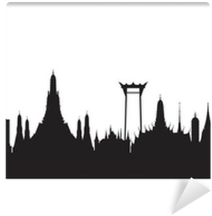 Skyline Silhouette Png Bangkok Thailand City Skyline - Tayland Silüet (400x400), Png Download