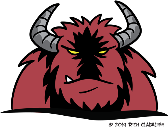 1003 Monster Faces - Monster Faces (600x463), Png Download