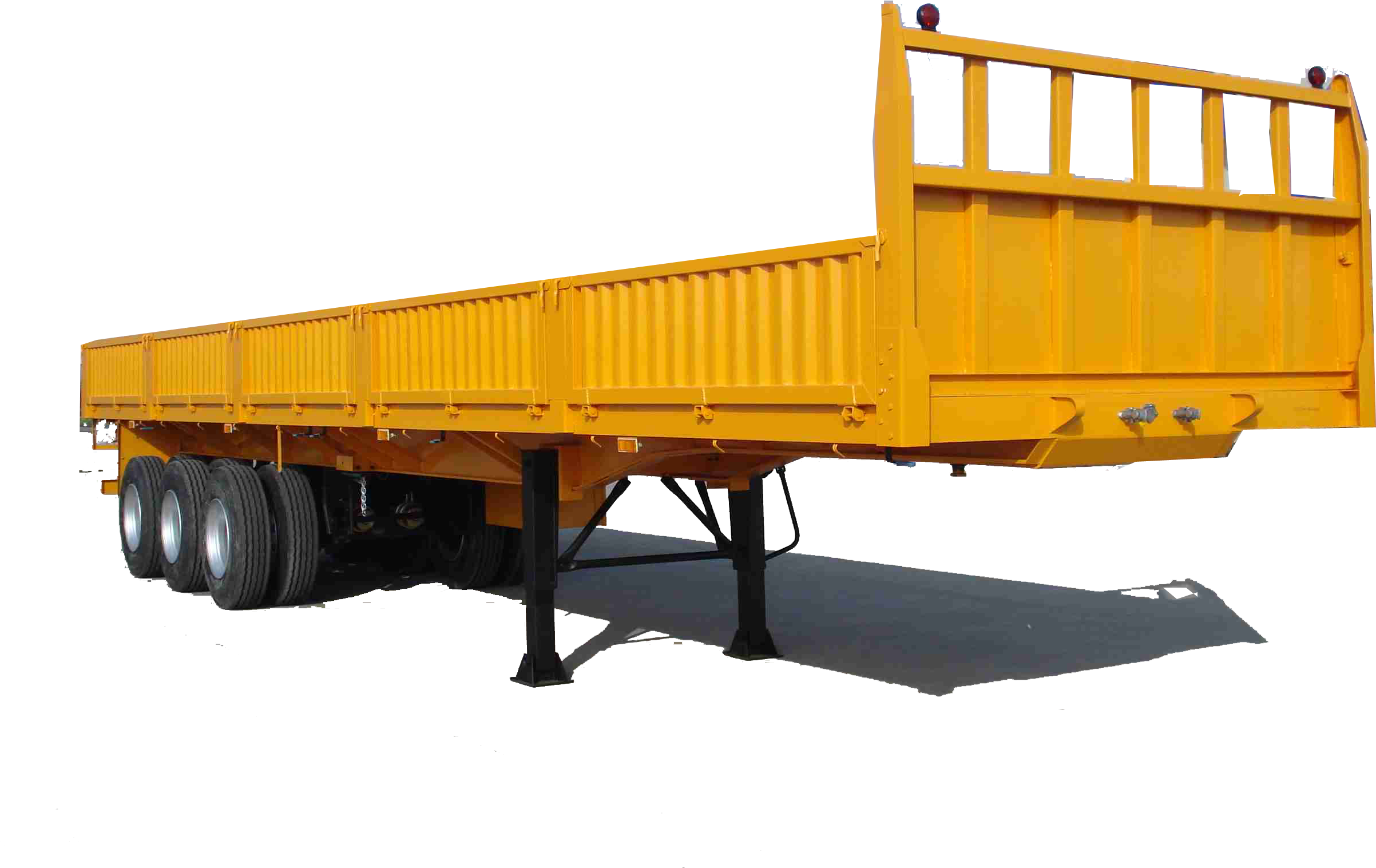 40 Feet 3-axle Wall Side Semi Trailer - Semi Trailers Png (2592x1944), Png Download