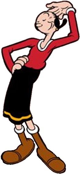 Olive Oyl (270x579), Png Download