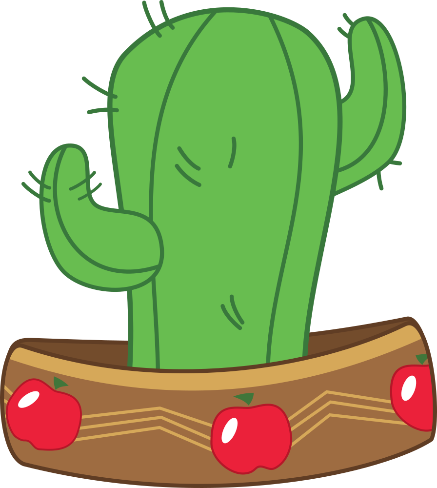 Appleoosa's Most Wanted, Artist - Cactus Cartoon Background Transparent (896x1000), Png Download
