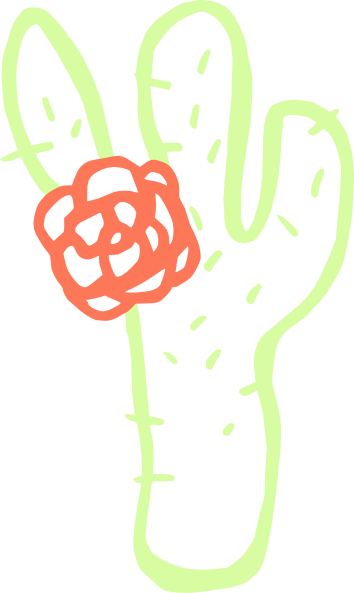 Free Vector Cactus Clip Art - Flor Do Sertão Logo (354x593), Png Download