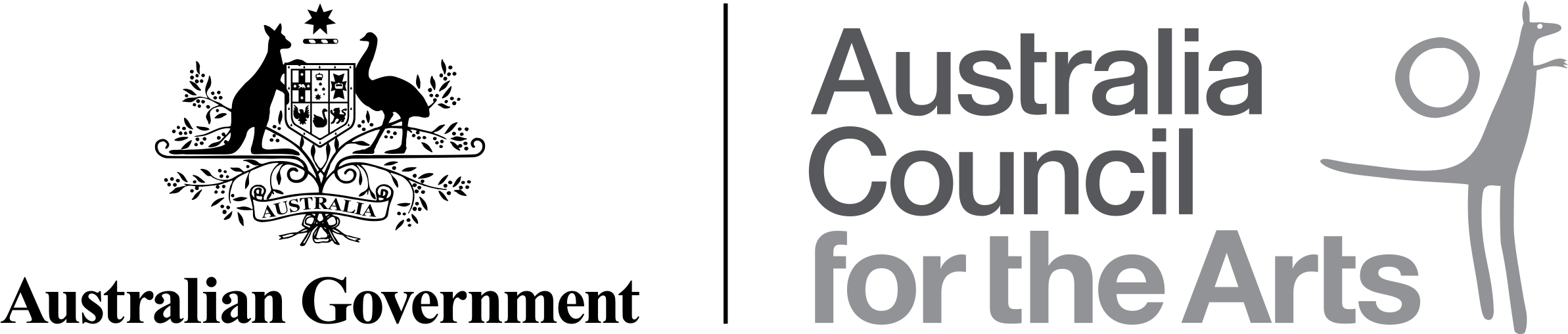 Australia Council Logo Horizontal Grey Large Rgb - Best Australian Humorous Writing (2401x509), Png Download