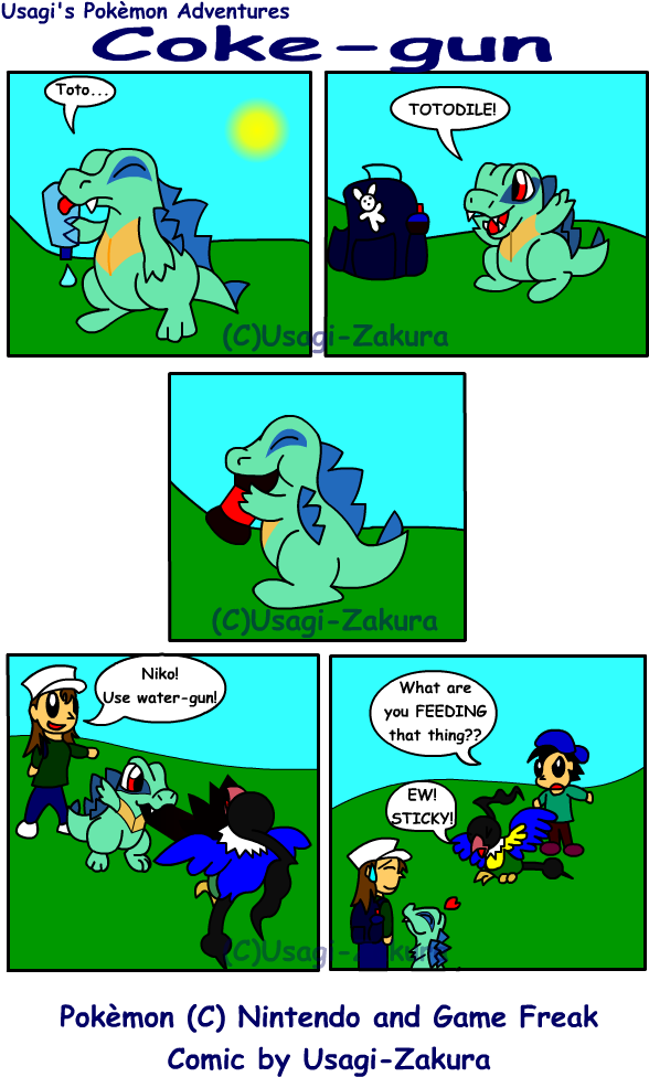 August 10th, 2009, - Pokemon Funny Comic Pics Totodile (600x1000), Png Download