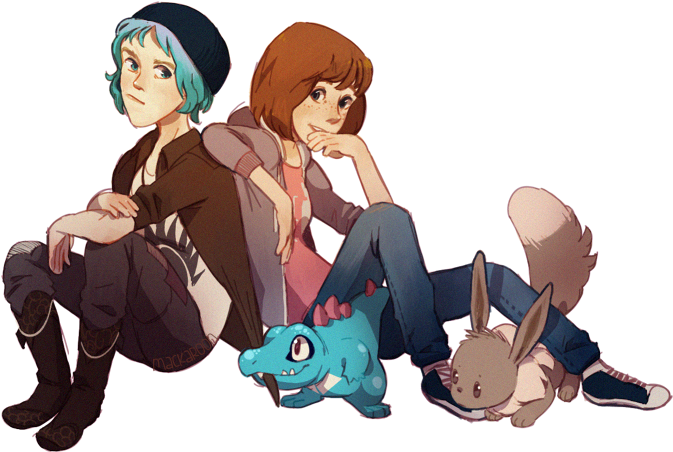 • Drawing Art Pokemon Digital Art Togepi Eevee Totodile - Life Is Strange Pokemon (705x469), Png Download