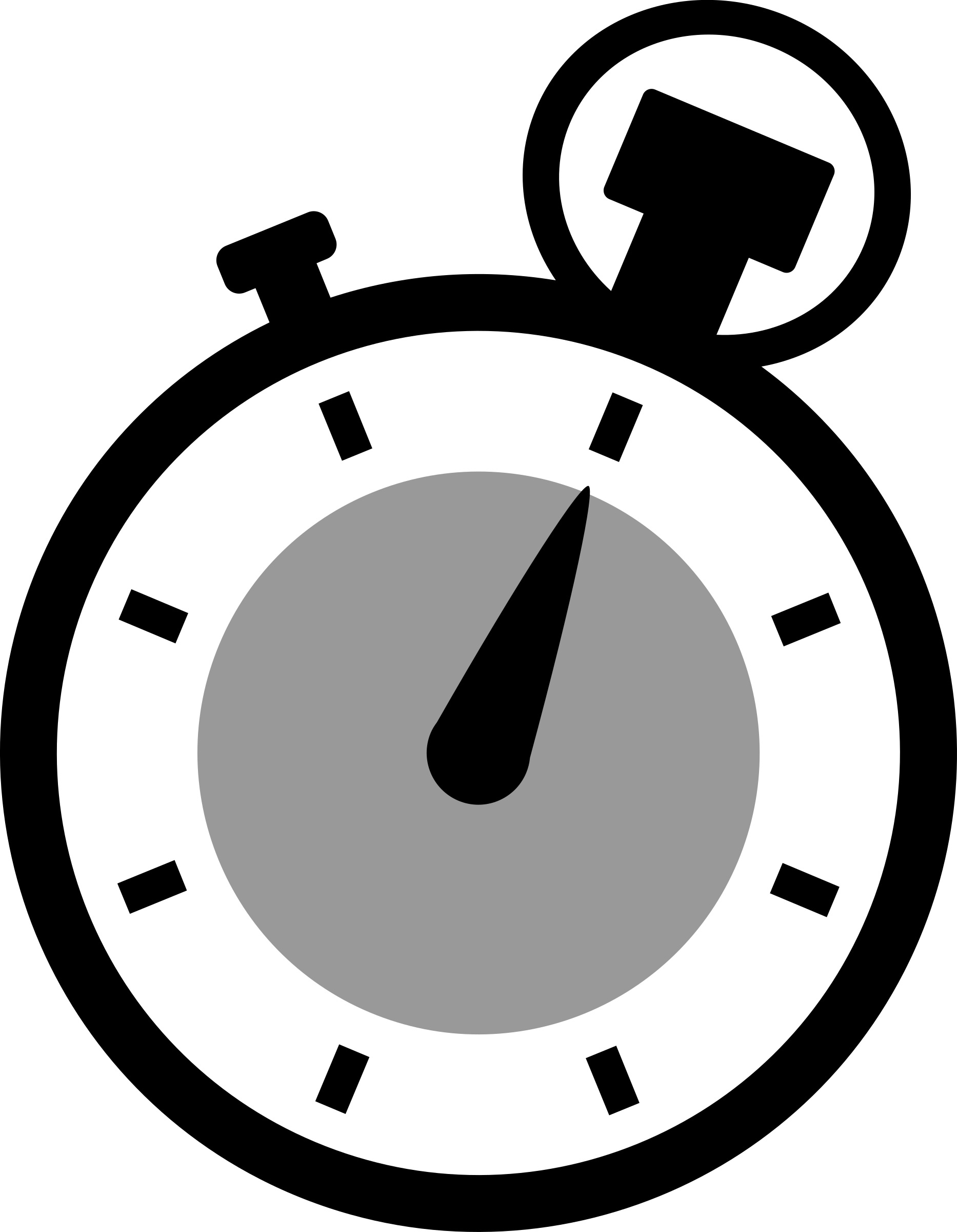 Clipart - Clip Art Alarm Clock (1866x2400), Png Download