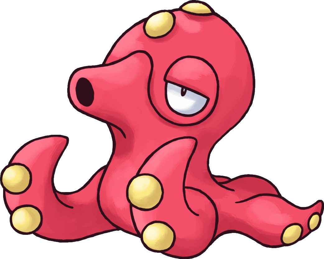 Pokemon Octillery - Pokemones De Color Rojo (400x400), Png Download