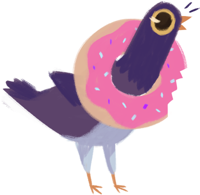 Sweiler Td 11 P3jfsz - Trash Dove Donut (408x408), Png Download