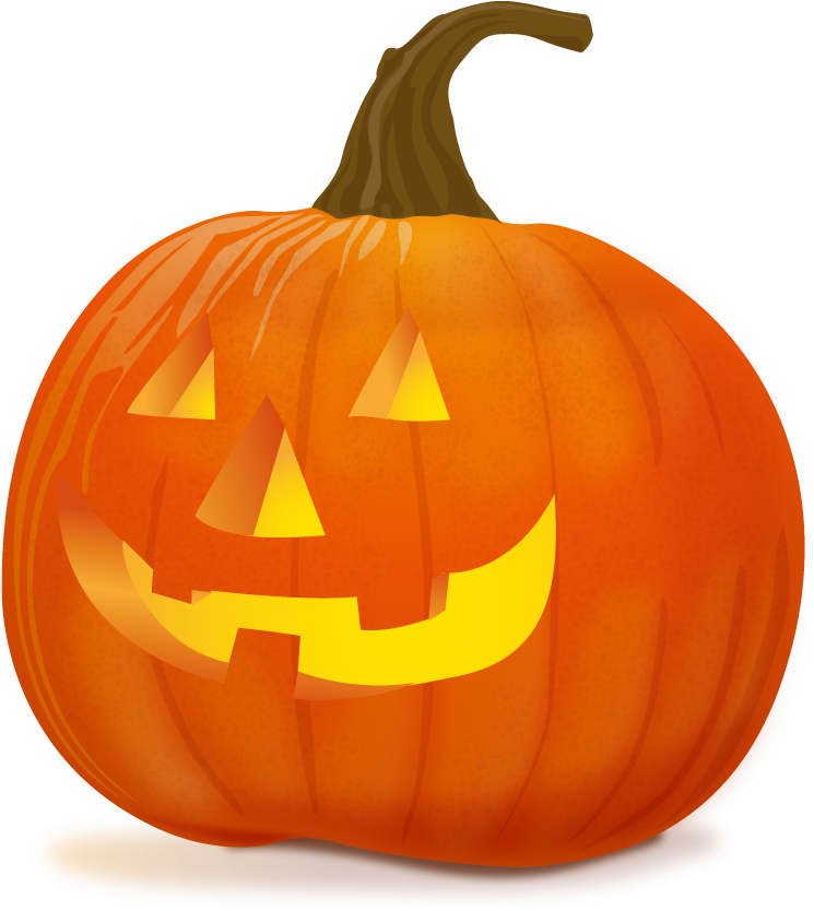 Pumpkin Vector Png - Halloween Round (823x889), Png Download