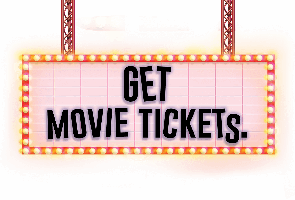 Get Movie Tickets - Number (1212x820), Png Download