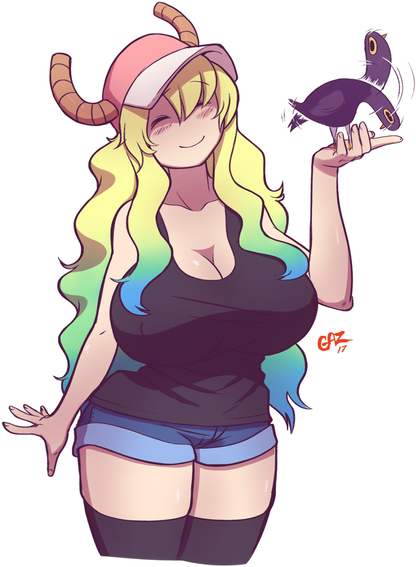 Clothing Cartoon Pink Human Hair Color Fictional Character - Miss Kobayashi's Dragon Maid Lucoa (905x1200), Png Download