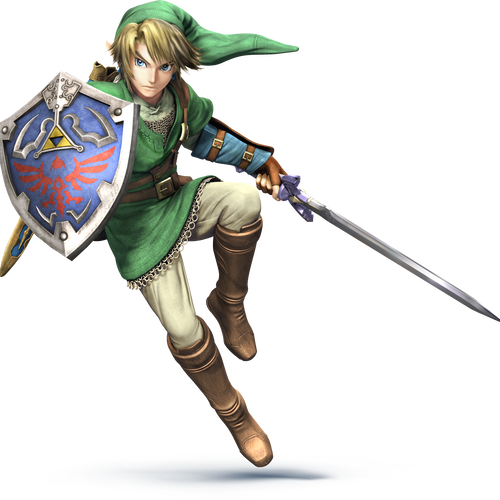 Super Smash Bros Link Png (500x500), Png Download