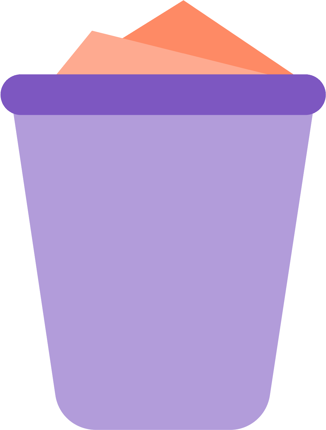 Full Trash Icon - Email (1600x1600), Png Download