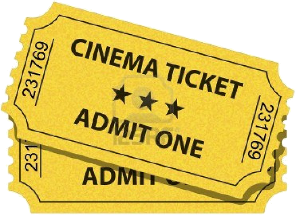 Buy Your Movie Tickets For Your Cinema - Cinema Ticket (600x436), Png Download
