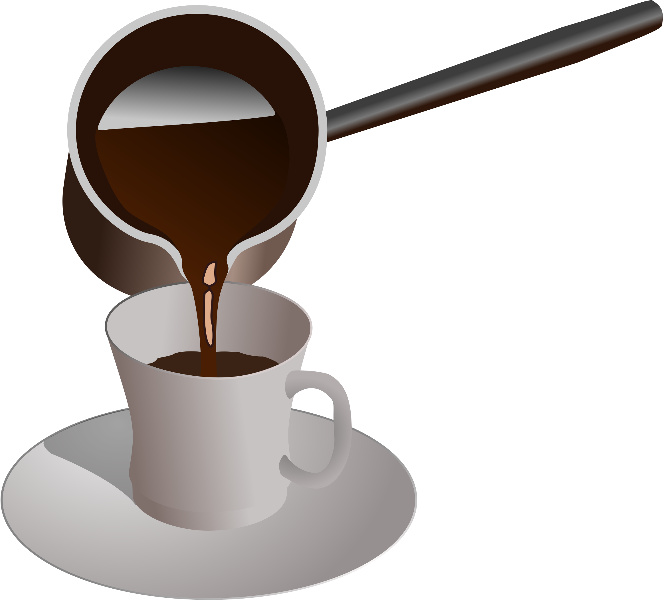Coffee Clipart Turkish Coffee - Turkish Coffee Vector Png (2400x2400), Png Download