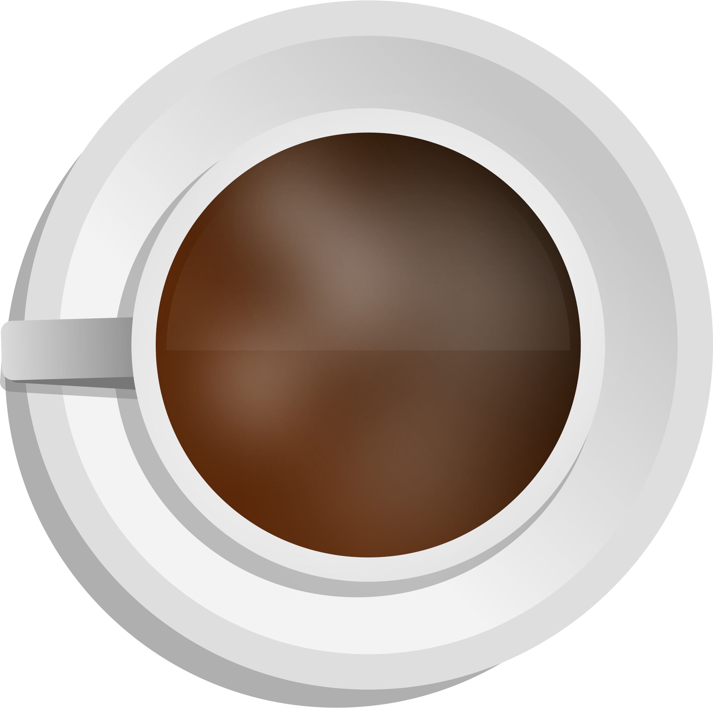 Cup, Mug Coffee Png Image - Coffee Cup Top View Vector Png (2400x2384), Png Download