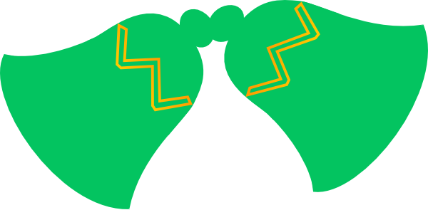 Green Jingle Bells Clip Art - Green Jingle Bells (600x295), Png Download