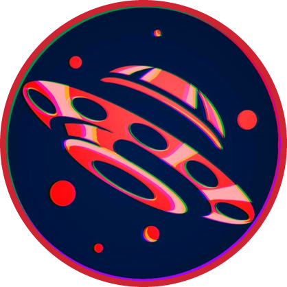 Flying Saucer Circled - Darkdimension (418x418), Png Download