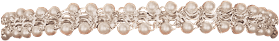 Staggered Pearl Headband - Pearl Headband Png (555x555), Png Download
