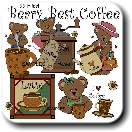 Clipart Of Teddy Bear Drinking Hot Coffee K13047055 - Am Madly In Love With Coffee Tablet (vertical) - Ipad (580x580), Png Download