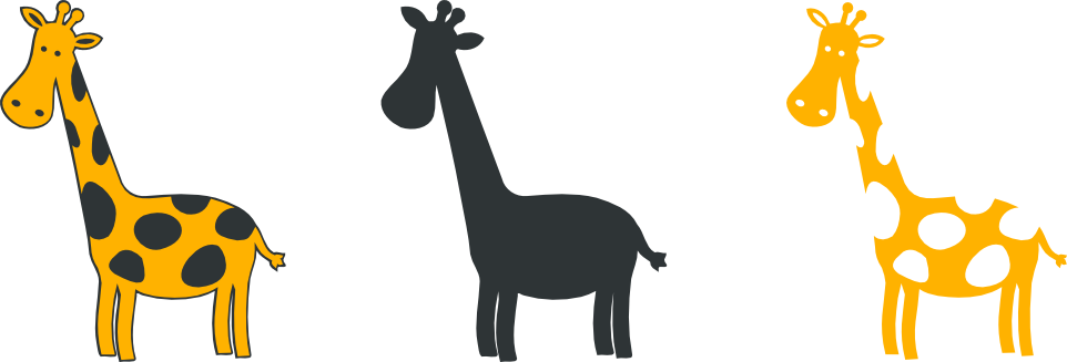 Free Svg Giraffe - Library (962x327), Png Download
