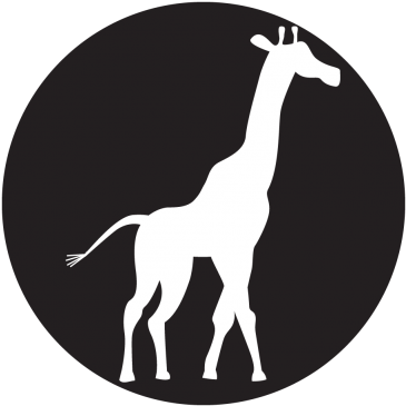 Giraffe Gobo - Arsenal Tube Station (400x400), Png Download