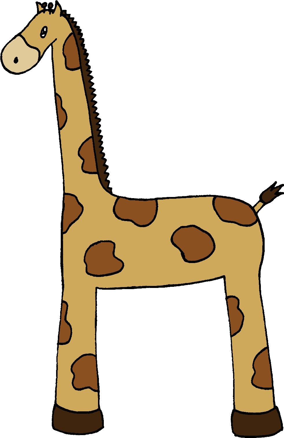 Giraffe Clip Art - Clip Art (1003x1522), Png Download