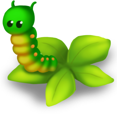 Caterpillar Decor - Caterpillar Png (379x379), Png Download
