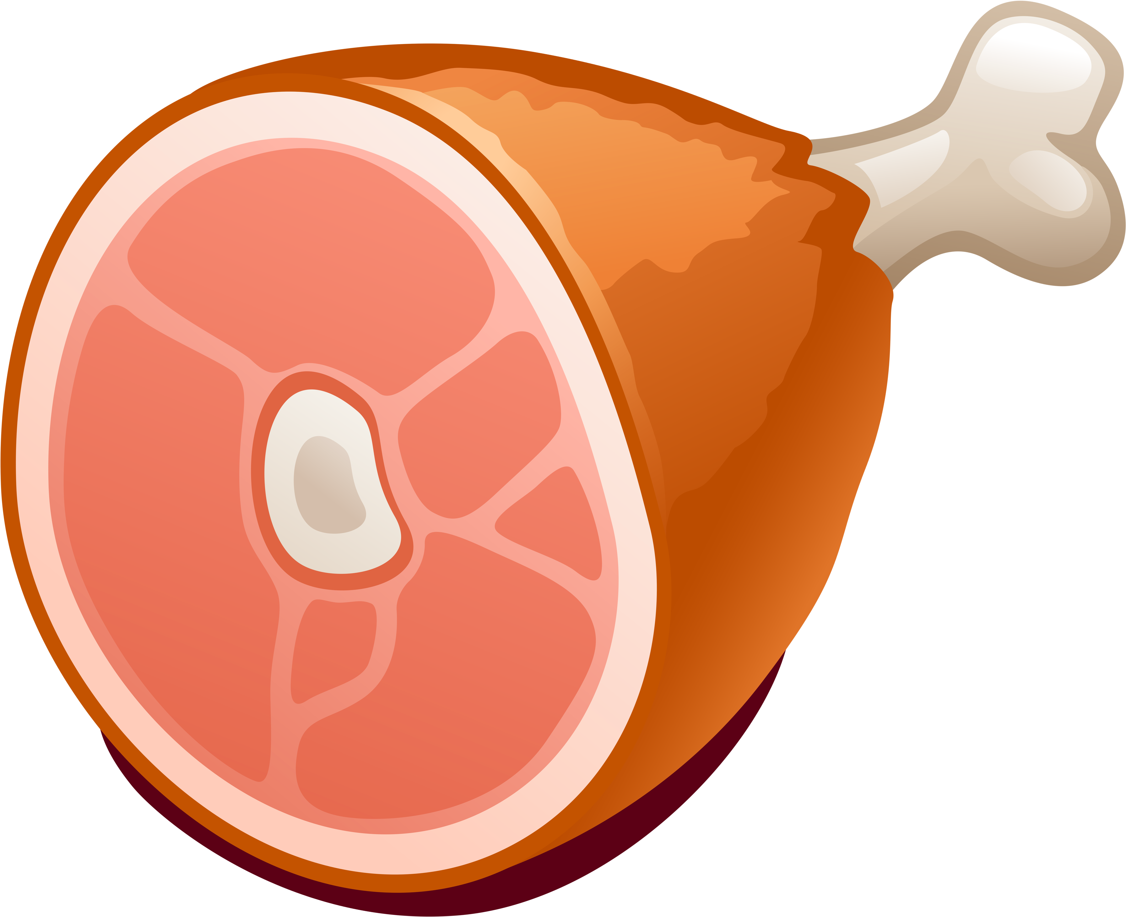 Ham Png Clip Art Image - Ham Clip Art (4456x3654), Png Download