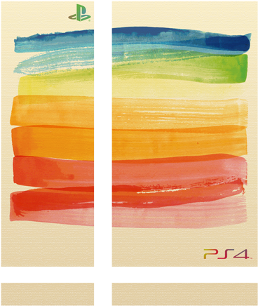 Painted Canvas Playstation 4 Skin - Aufbewahrungsbox Holzkiste M. Deckel Ohne Griffl. Kiefer (374x441), Png Download