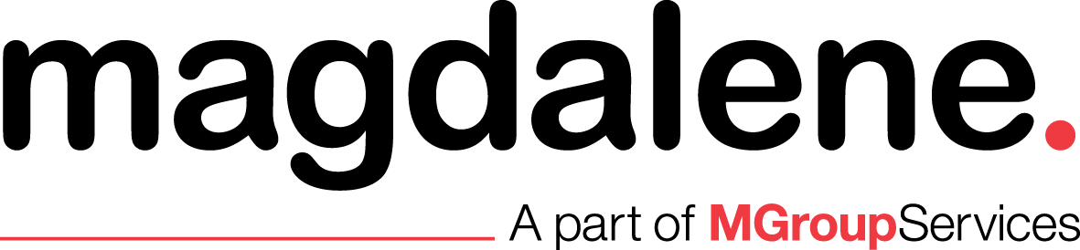 Magdelene Logo Red Dotw Copy - Akin Gump Logo Png (1181x274), Png Download
