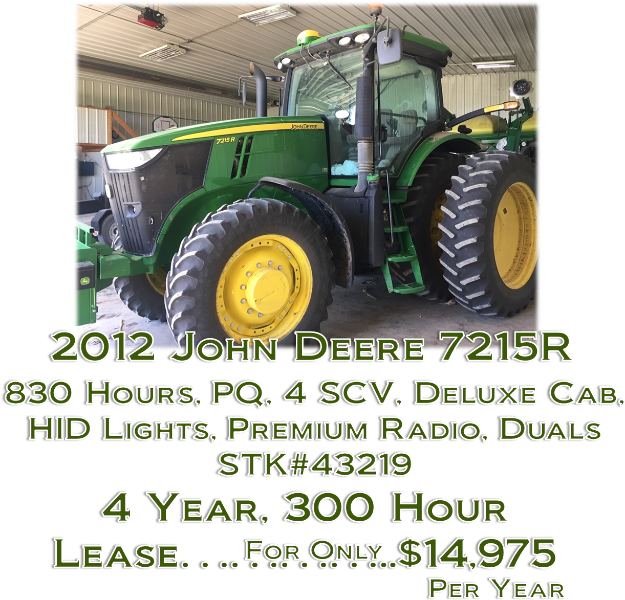 Combine Financing Special - Tractor (1365x1190), Png Download