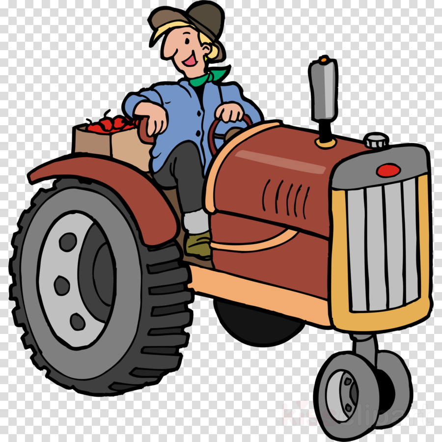 Cartoon Tractor Png Clipart John Deere Tractor - Тракторист Пнг (900x900), Png Download