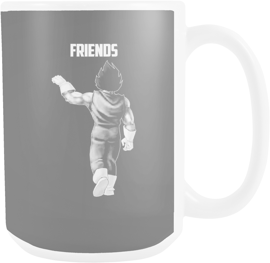 Super Saiyan Vegeta Best Friend For Life 15oz Coffee - Best Gift - Best Friend Vegeta Hoodie/t-shirt/mug Black/navy/pink/white (1024x1024), Png Download