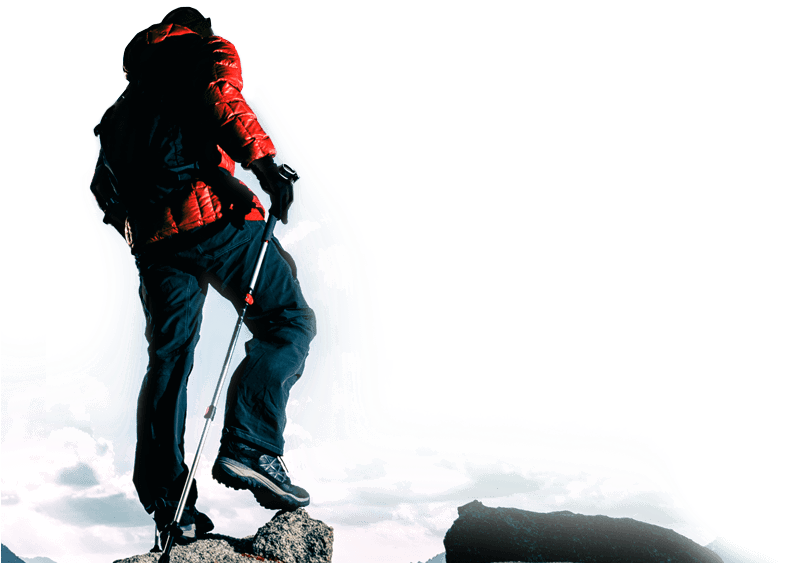 Cq-hiker - Hiking (826x563), Png Download