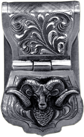 Vendor-unknown Collections Hand Engraved Sterling Hourglass - Money Clip (600x600), Png Download